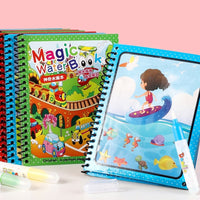 Magic Water Drawing Coloring Book Reuseable