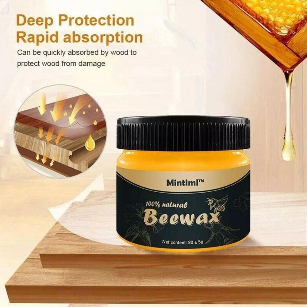 Beewax Furniture Polish 85ml – Beewax Wood Polish & Shiner – Wooden Table, Chair, And Floor Cleaner