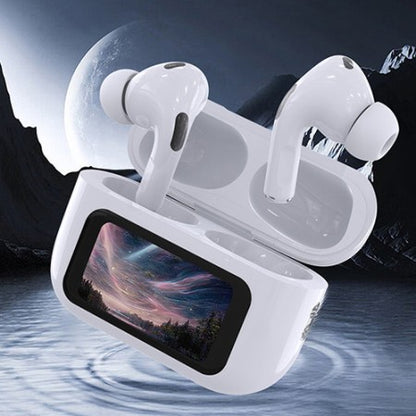 A9 Pro Wireless Earbuds Bluetooth Headphones with Smart Touch Screen ANC