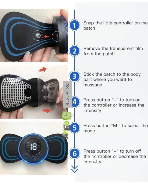 EMS Butterfly Mini Body Massager