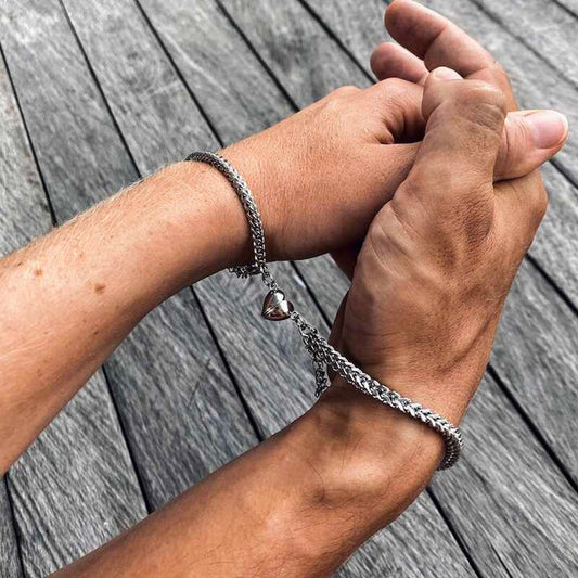 Couple Magnet Heart Bracelet