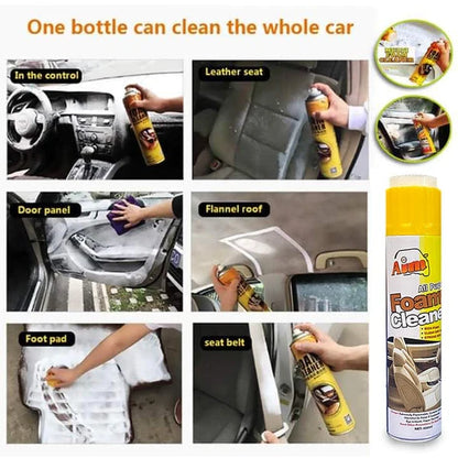 Aim Multi-purpose Foam Cleaner Spray For Car Seats Roof, Sofa And Household Items – 460 Ml